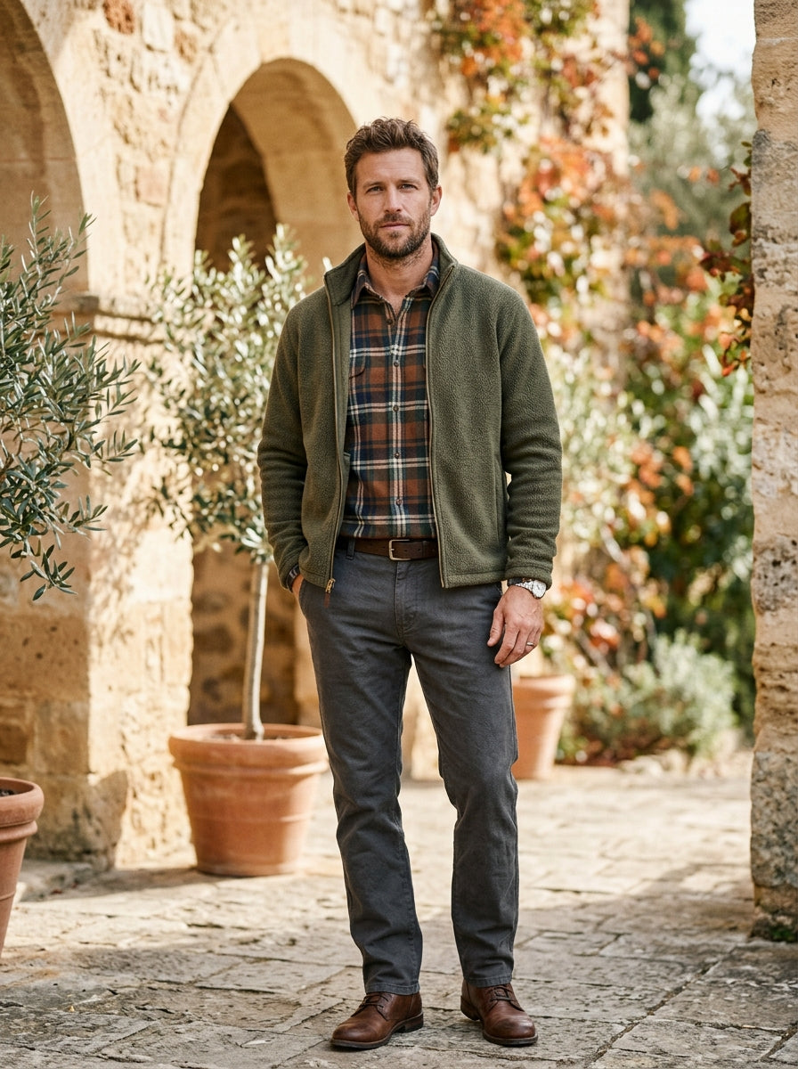 Men's Fall Edit — flannel and fleece layering