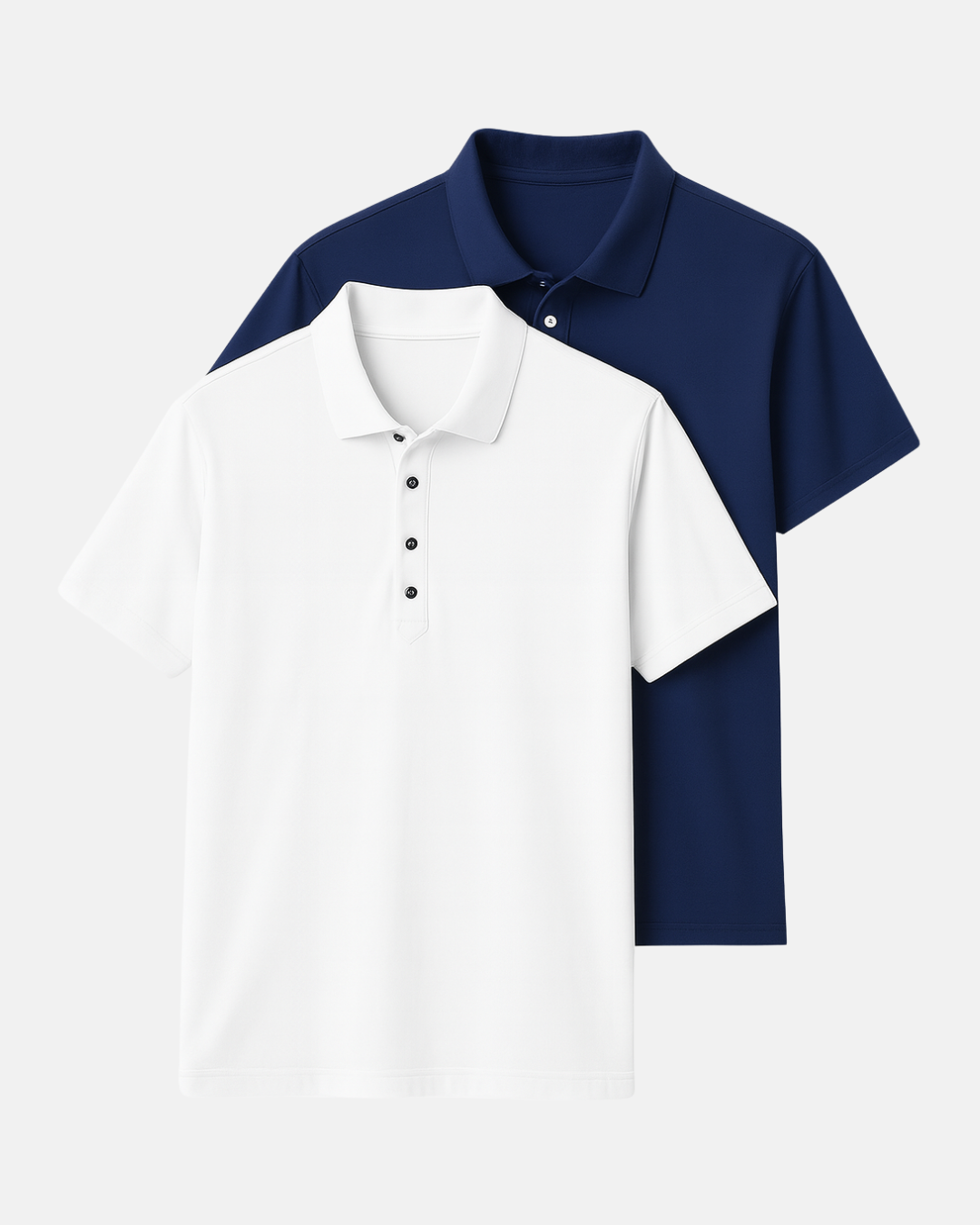 Buki Cinqo Polo 2-Pack - White/Navy