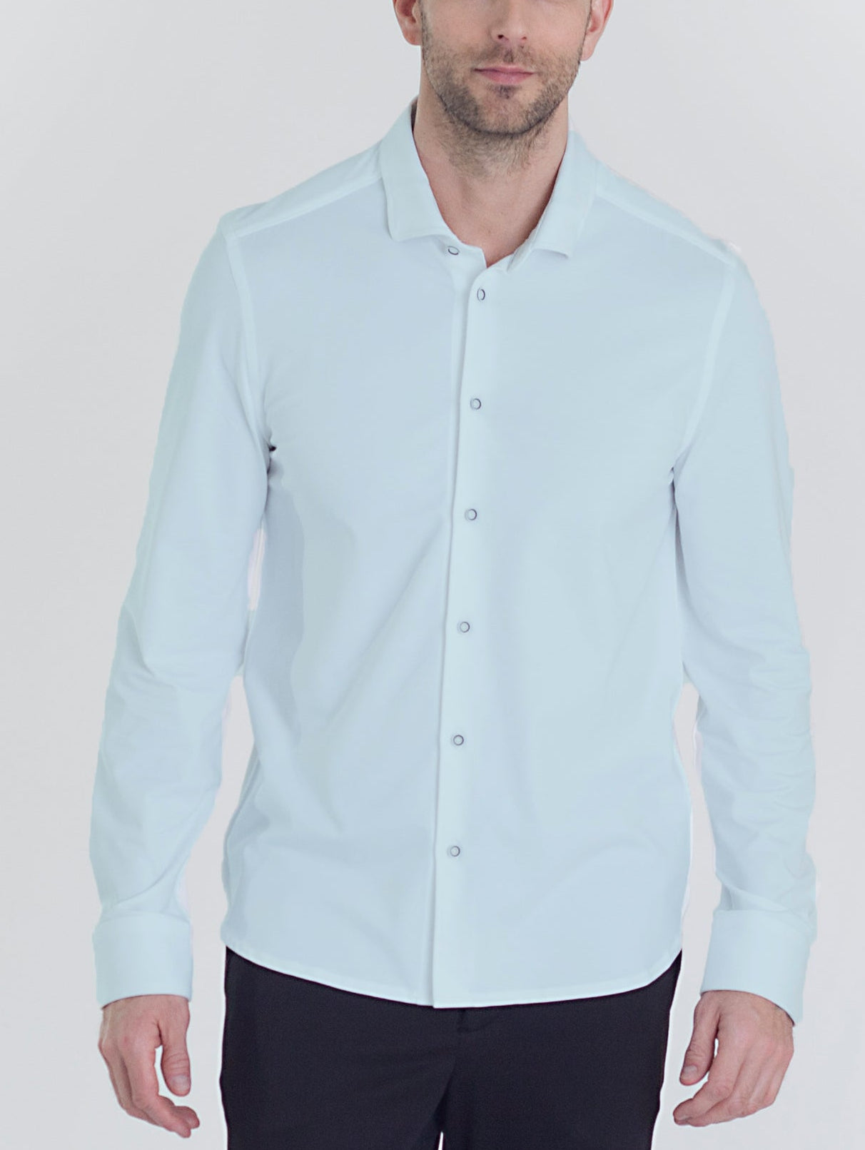 'Single Shot' Long Sleeve Tech Shirt - Light Blue
