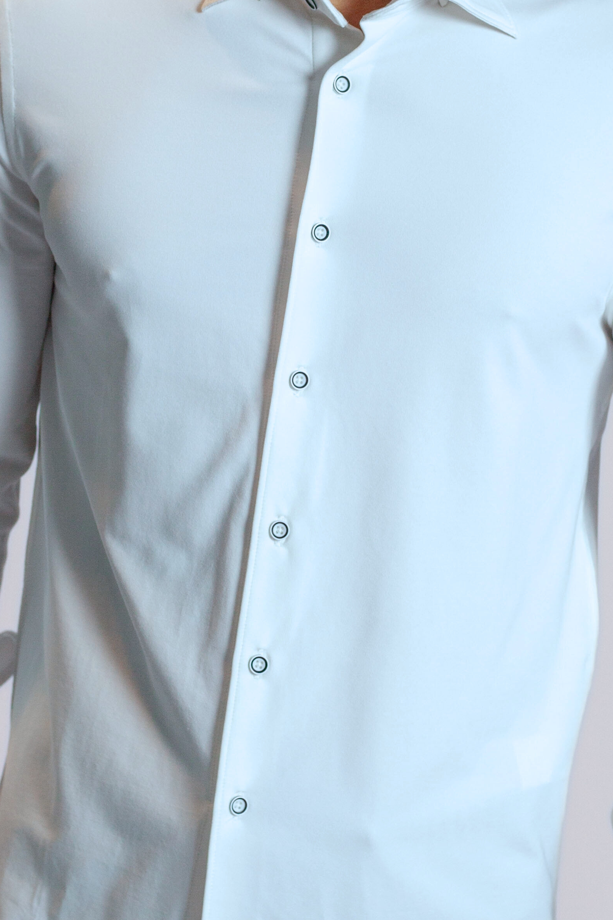'Single Shot' Long Sleeve Tech Shirt - Light Blue