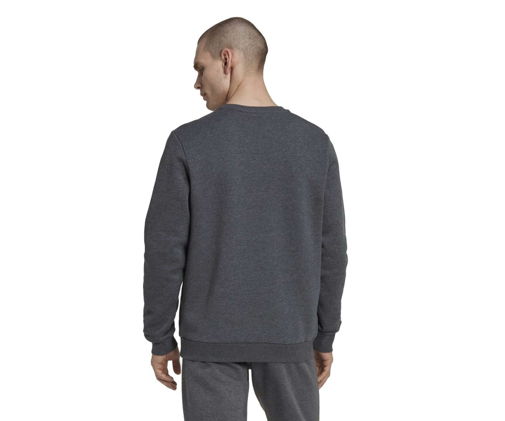 adidas Men's Essentials Big Logo Sweatshirt - DARK GREY / HEATHER WHITE