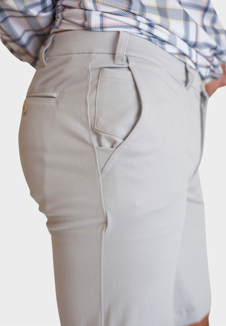 Stretch Eagle Shorts - Pearl Grey