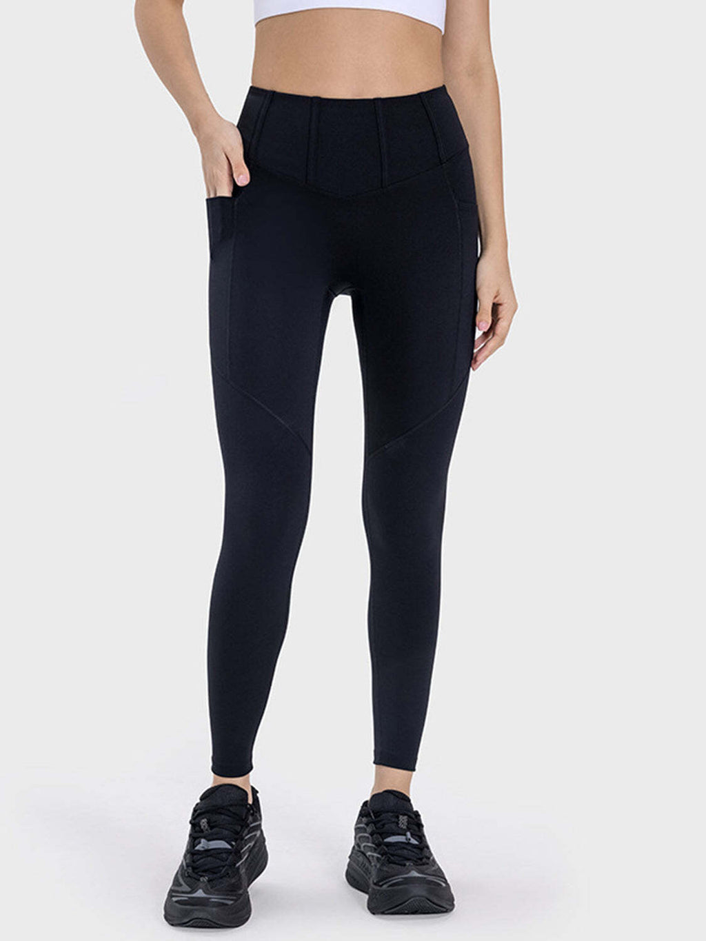 Essential High-Waisted Compression Leggings for Women – Sculpting Tummy Control Workout Pants