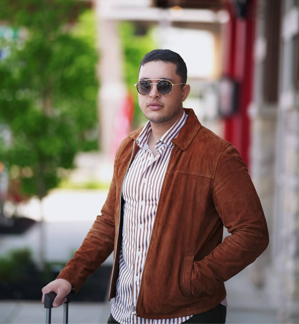 The Go Big Stripe Long Sleeve Tech Shirt - Espresso