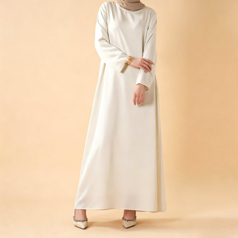 Long Sleeve Satin Inner Dress (MA061)