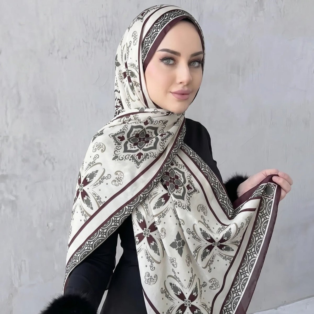 Printed Hijab Scarf (MH239)