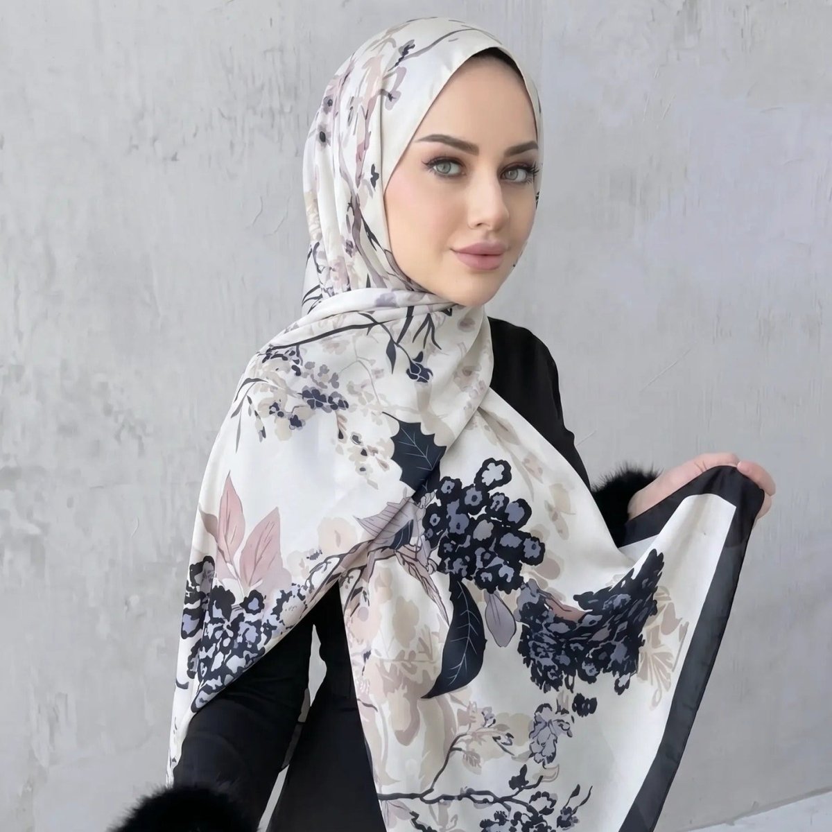 Printed Hijab Scarf (MH239)