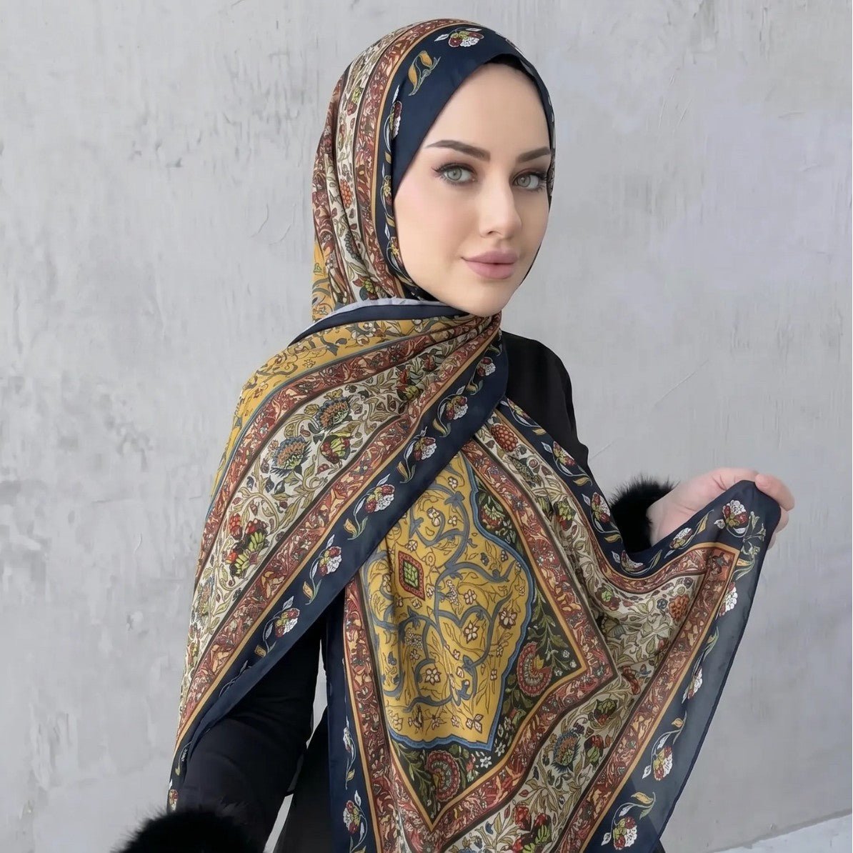 Printed Hijab Scarf (MH239)