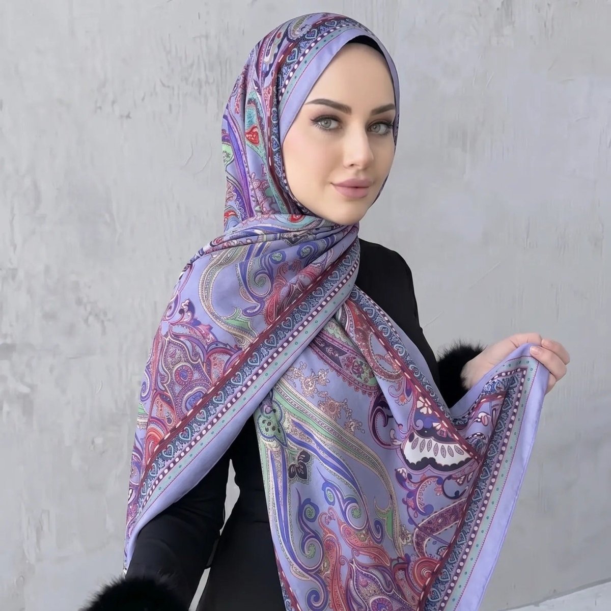 Printed Hijab Scarf (MH239)