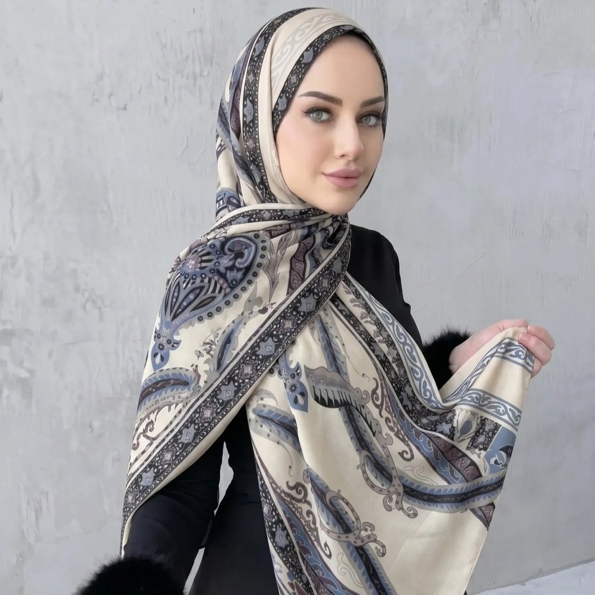 Printed Hijab Scarf (MH239)