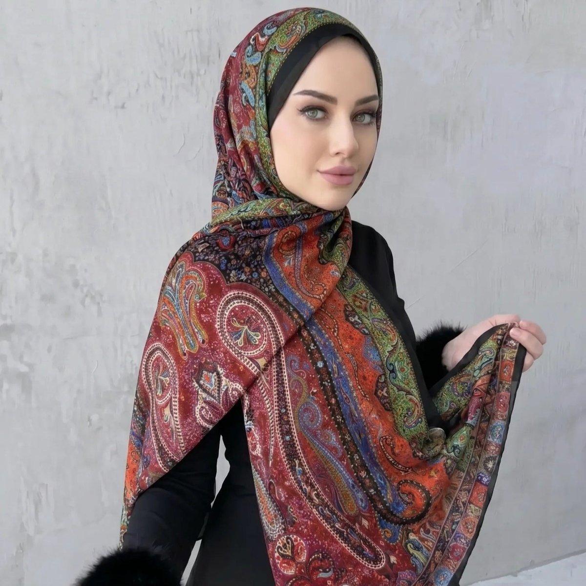 Printed Hijab Scarf (MH239)