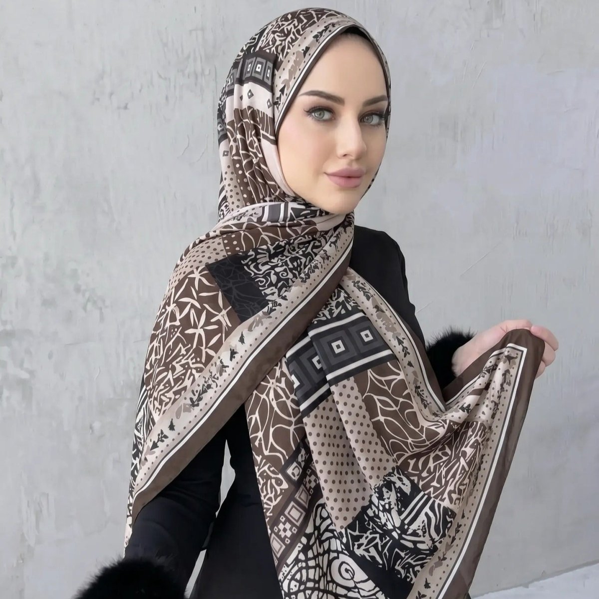 Printed Hijab Scarf (MH239)