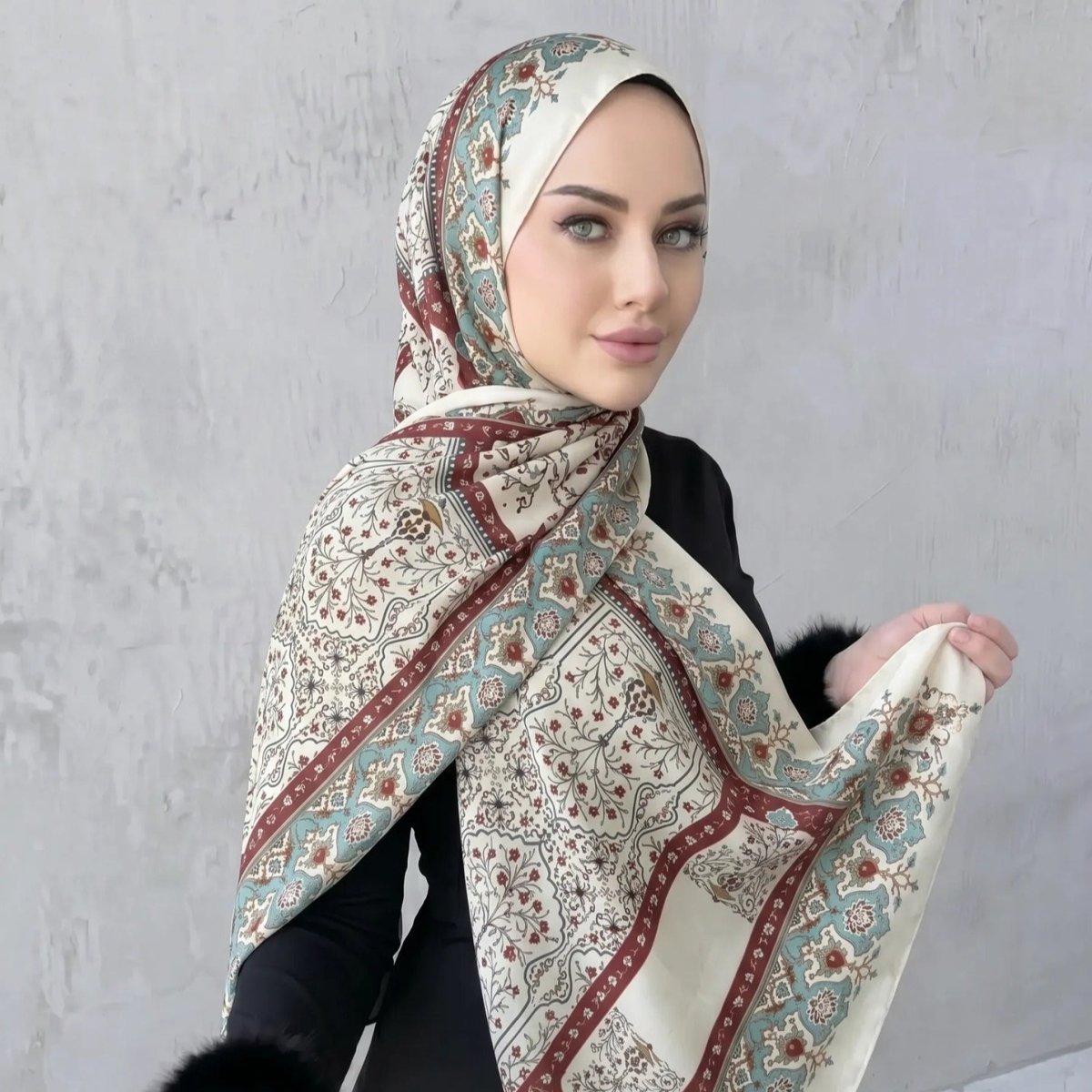 Printed Hijab Scarf (MH239)