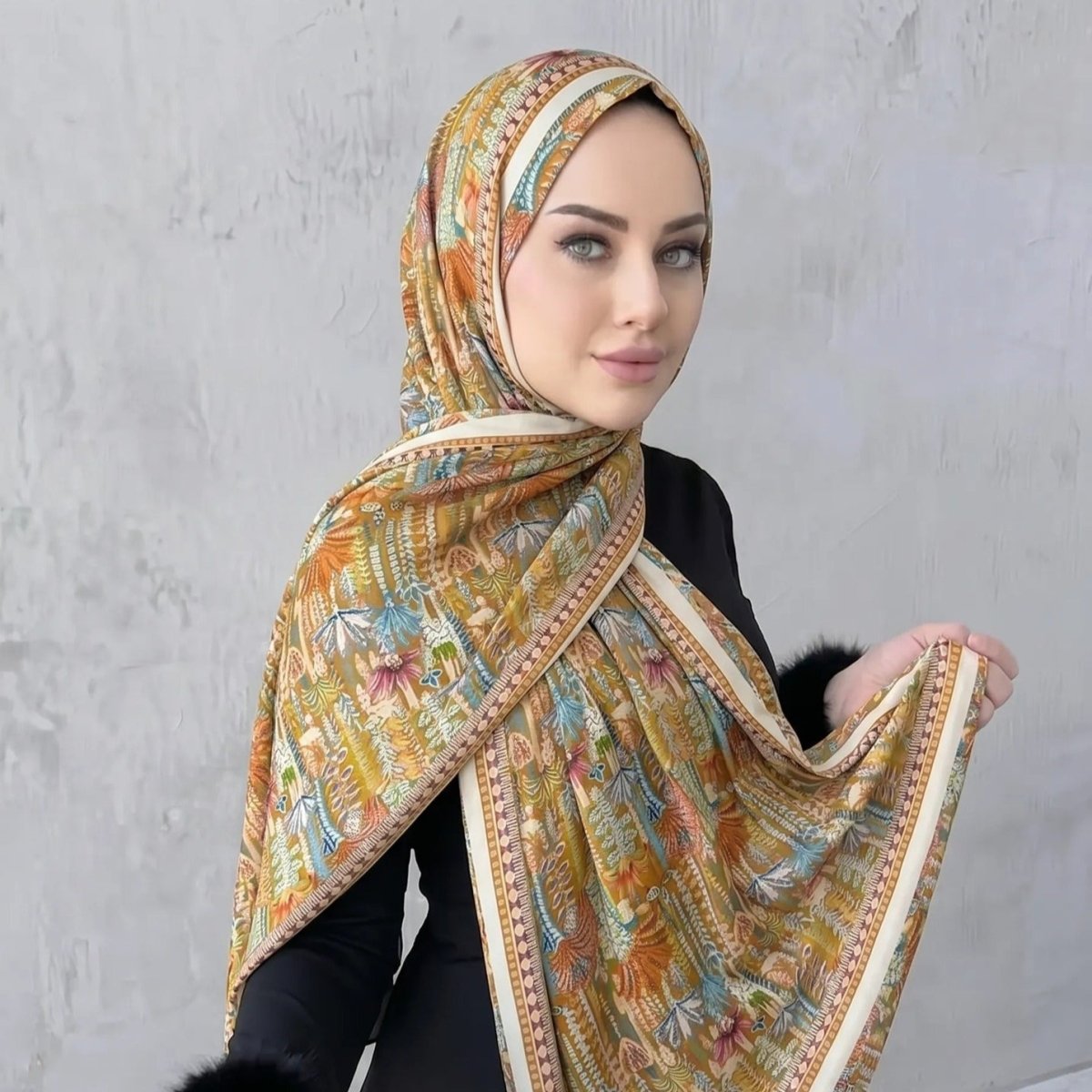 Printed Hijab Scarf (MH239)