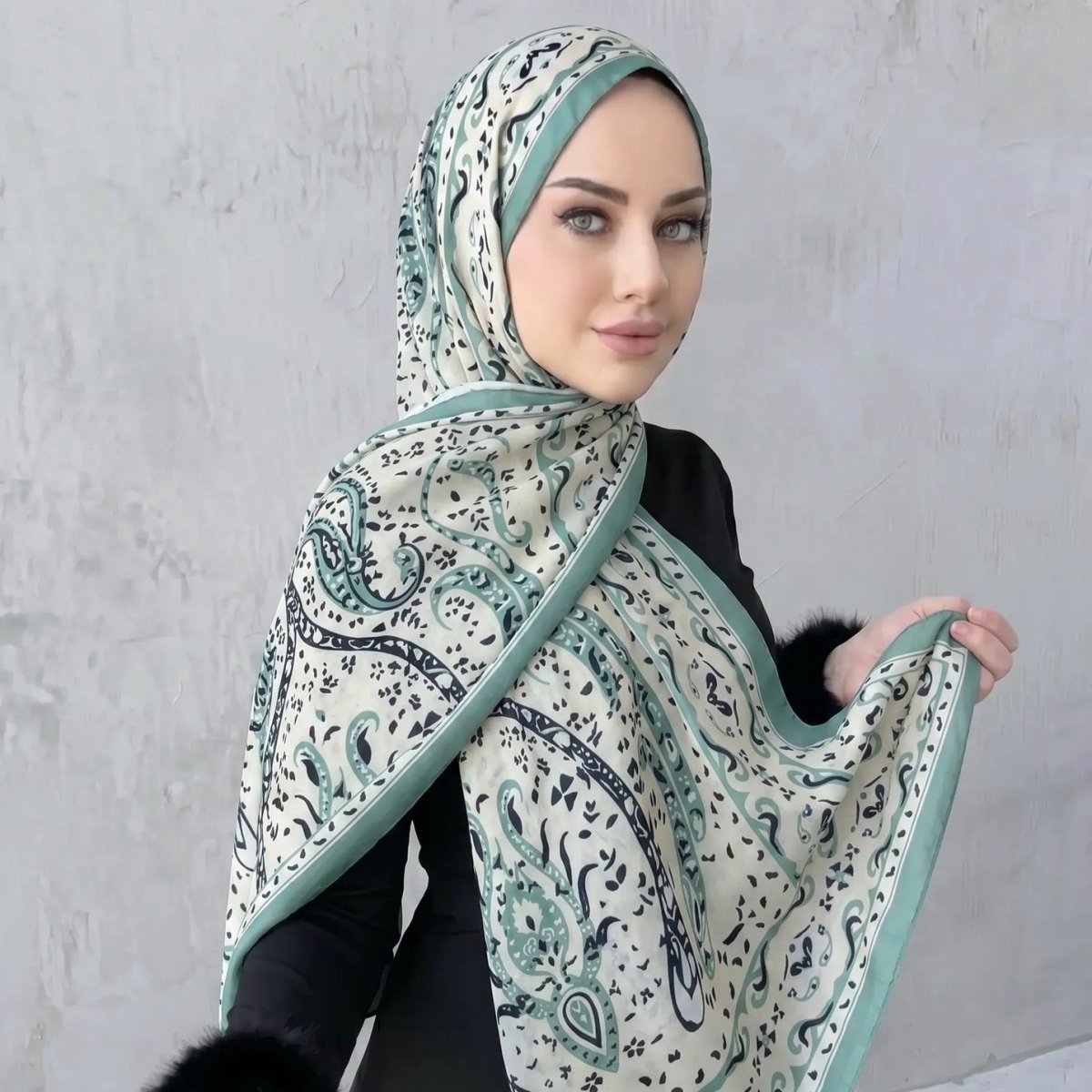 Printed Hijab Scarf (MH239)
