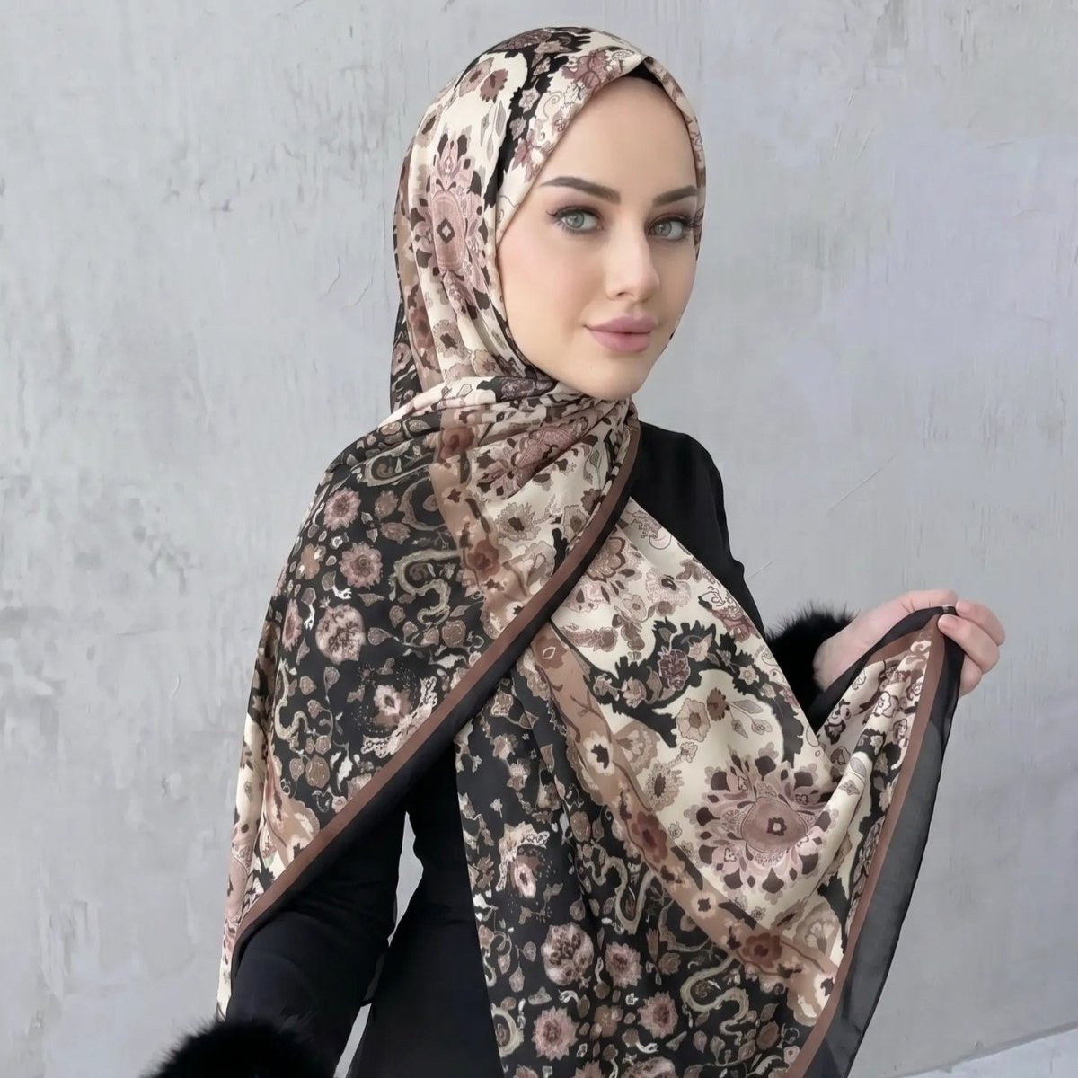 Printed Hijab Scarf (MH239)