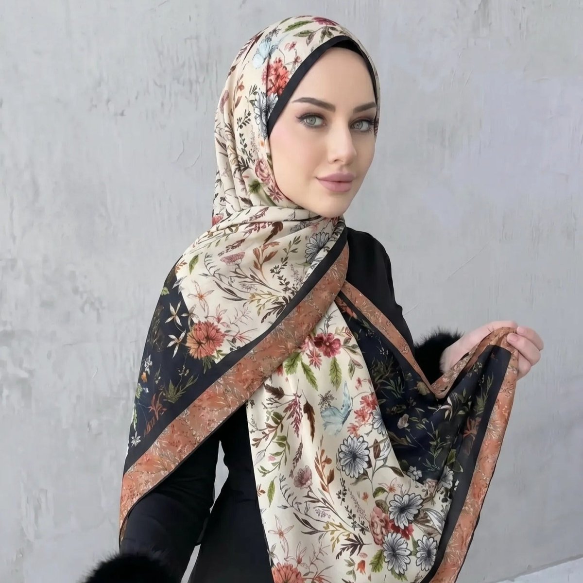 Printed Hijab Scarf (MH239)