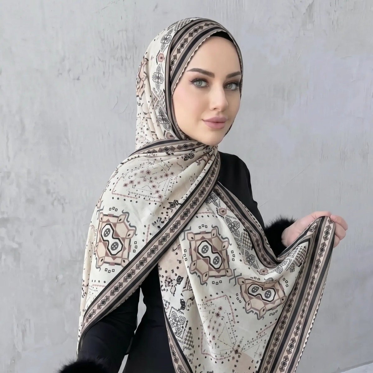 Printed Hijab Scarf (MH239)