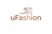 uFashion logo with a stylized design on a white background